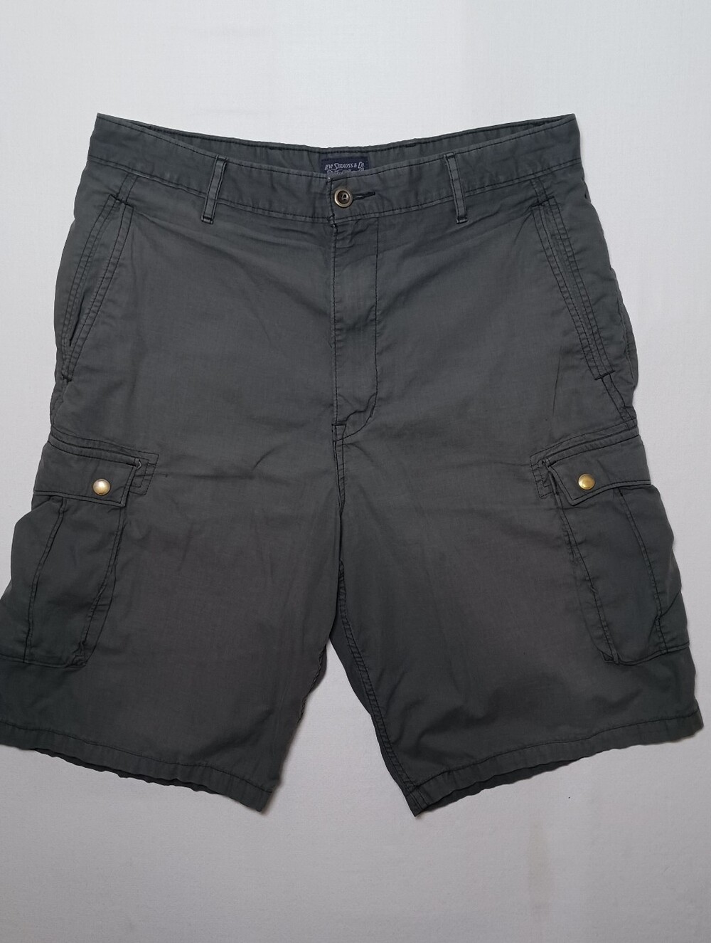 Levi's Strauss Mens Snap Carrier Cargo Shorts 34 Gray 11" Inseam